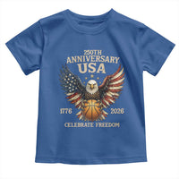 250 Years Of Freedom Basketball Toddler T Shirt Patriotic Athlete Gift