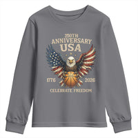 250 Years Of Freedom Basketball Youth Sweatshirt Patriotic Athlete Gift