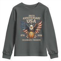 250 Years Of Freedom Basketball Youth Sweatshirt Patriotic Athlete Gift