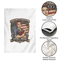 250 Years Of Educating America Garden Flag Proud Teacher Patriotic Gift