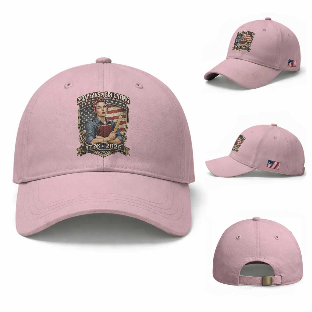 250 Years Of Educating America Baseball Cap Proud Teacher Patriotic Gift