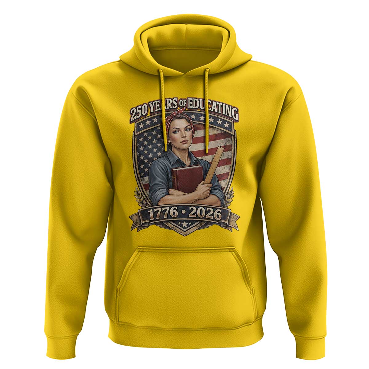 250 Years Of Educating America Hoodie Proud Teacher Patriotic Gift