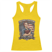 250 Years Of Educating America Racerback Tank Top Proud Teacher Patriotic Gift