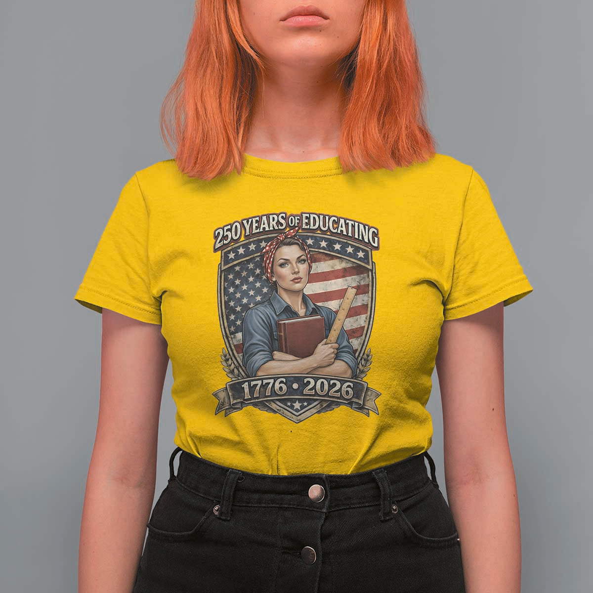 250 Years Of Educating America T Shirt For Women Proud Teacher Patriotic Gift