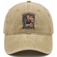 250 Years Of Educating America Washed Cotton Baseball Cap Proud Teacher Patriotic Gift