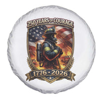 Firefighter USA 250th Anniversary Gift Spare Tire Cover 250 Years Of Courage