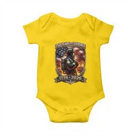 Firefighter USA 250th Anniversary Gift Baby Onesie 250 Years Of Courage
