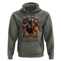 Firefighter USA 250th Anniversary Gift Hoodie 250 Years Of Courage