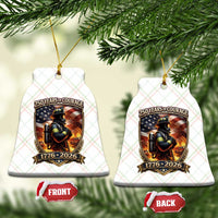 Firefighter USA 250th Anniversary Gift Ceramic Ornament 250 Years Of Courage