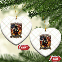 Firefighter USA 250th Anniversary Gift Ceramic Ornament 250 Years Of Courage