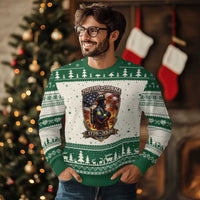 Firefighter USA 250th Anniversary Gift Ugly Christmas Sweater 250 Years Of Courage