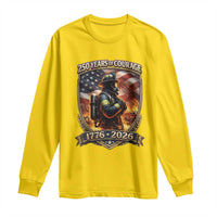 Firefighter USA 250th Anniversary Gift Long Sleeve Shirt 250 Years Of Courage