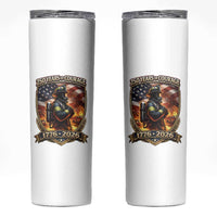 Firefighter USA 250th Anniversary Gift Skinny Tumbler 250 Years Of Courage