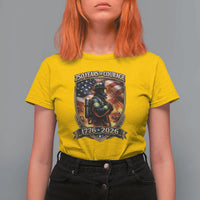 Firefighter USA 250th Anniversary Gift T Shirt For Women 250 Years Of Courage
