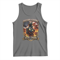 Firefighter USA 250th Anniversary Gift Tank Top 250 Years Of Courage