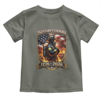 Firefighter USA 250th Anniversary Gift Toddler T Shirt 250 Years Of Courage