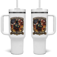 Firefighter USA 250th Anniversary Gift Tumbler With Handle 250 Years Of Courage