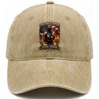 Firefighter USA 250th Anniversary Gift Washed Cotton Baseball Cap 250 Years Of Courage