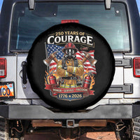 Patriotic Firefighter 250 Years Of Courage USA Anniversary Gift Spare Tire Cover