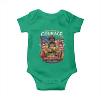 Patriotic Firefighter 250 Years Of Courage USA Anniversary Gift Baby Onesie