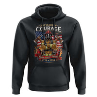 Patriotic Firefighter 250 Years Of Courage USA Anniversary Gift Hoodie