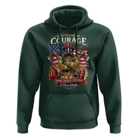 Patriotic Firefighter 250 Years Of Courage USA Anniversary Gift Hoodie
