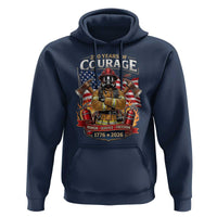 Patriotic Firefighter 250 Years Of Courage USA Anniversary Gift Hoodie