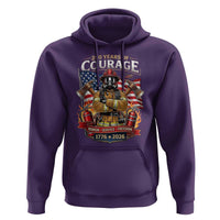 Patriotic Firefighter 250 Years Of Courage USA Anniversary Gift Hoodie