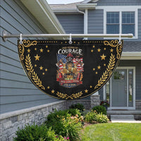 Firefighter 250 Years Of Courage USA Anniversary Gift Patriotic Fan Flag