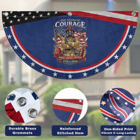 Firefighter 250 Years Of Courage USA Anniversary Gift Patriotic Fan Flag