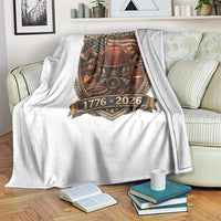 Patriotic Firefighter 250 Years Of Service USA Anniversary Gift Throw Blanket
