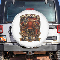 Patriotic Firefighter 250 Years Of Service USA Anniversary Gift Spare Tire Cover
