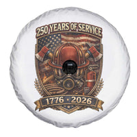 Patriotic Firefighter 250 Years Of Service USA Anniversary Gift Spare Tire Cover