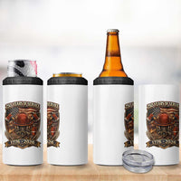 Patriotic Firefighter 250 Years Of Service USA Anniversary Gift 4 in 1 Can Cooler Tumbler