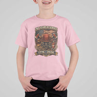 Patriotic Firefighter 250 Years Of Service USA Anniversary Gift T Shirt For Kid