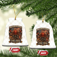 Patriotic Firefighter 250 Years Of Service USA Anniversary Gift Ceramic Ornament