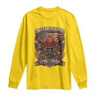 Patriotic Firefighter 250 Years Of Service USA Anniversary Gift Long Sleeve Shirt