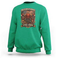 Patriotic Firefighter 250 Years Of Service USA Anniversary Gift Sweatshirt