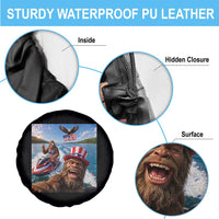 Patriotic Bigfoot Squad Chill Summer Vacation Graphic Spare Tire Cover