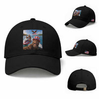 Patriotic Bigfoot Squad Chill Summer Vacation Graphic Baseball Cap