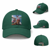 Patriotic Bigfoot Squad Chill Summer Vacation Graphic Baseball Cap