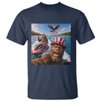 Patriotic Bigfoot Squad Chill Summer Vacation Graphic T Shirt