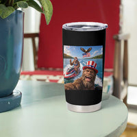 Patriotic Bigfoot Squad Chill Summer Vacation Graphic Tumbler Cup