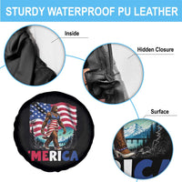 Funny Patriotic Sexy Bigfoot Spare Tire Cover Merica USA 250th Anniversary