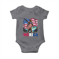 Funny Patriotic Sexy Bigfoot Baby Onesie Merica USA 250th Anniversary