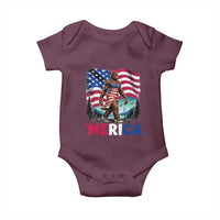 Funny Patriotic Sexy Bigfoot Baby Onesie Merica USA 250th Anniversary