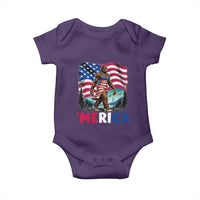 Funny Patriotic Sexy Bigfoot Baby Onesie Merica USA 250th Anniversary