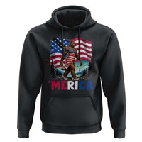 Funny Patriotic Sexy Bigfoot Hoodie Merica USA 250th Anniversary