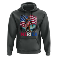 Funny Patriotic Sexy Bigfoot Hoodie Merica USA 250th Anniversary