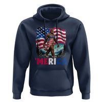 Funny Patriotic Sexy Bigfoot Hoodie Merica USA 250th Anniversary